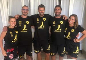 Da Sx: Noemi Colaianni (Tutor), Michele Caldarola (scout e 3° all), Cristiano Lucchi, Marco Lionetti (vice all.), Claudia Casoli (tutor)