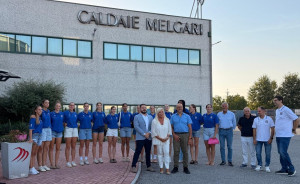 La proprietà della Caldaie Melgari con la squadra